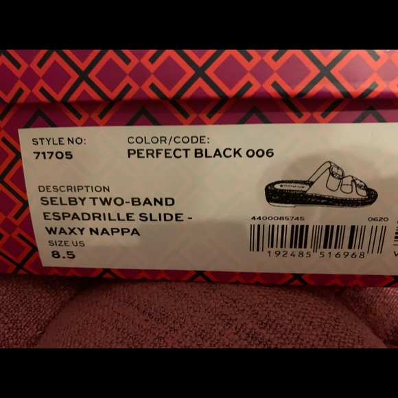 Tory Burch Selby Two-Band Espadrilles Slides 8.5 - Picture 9 of 10